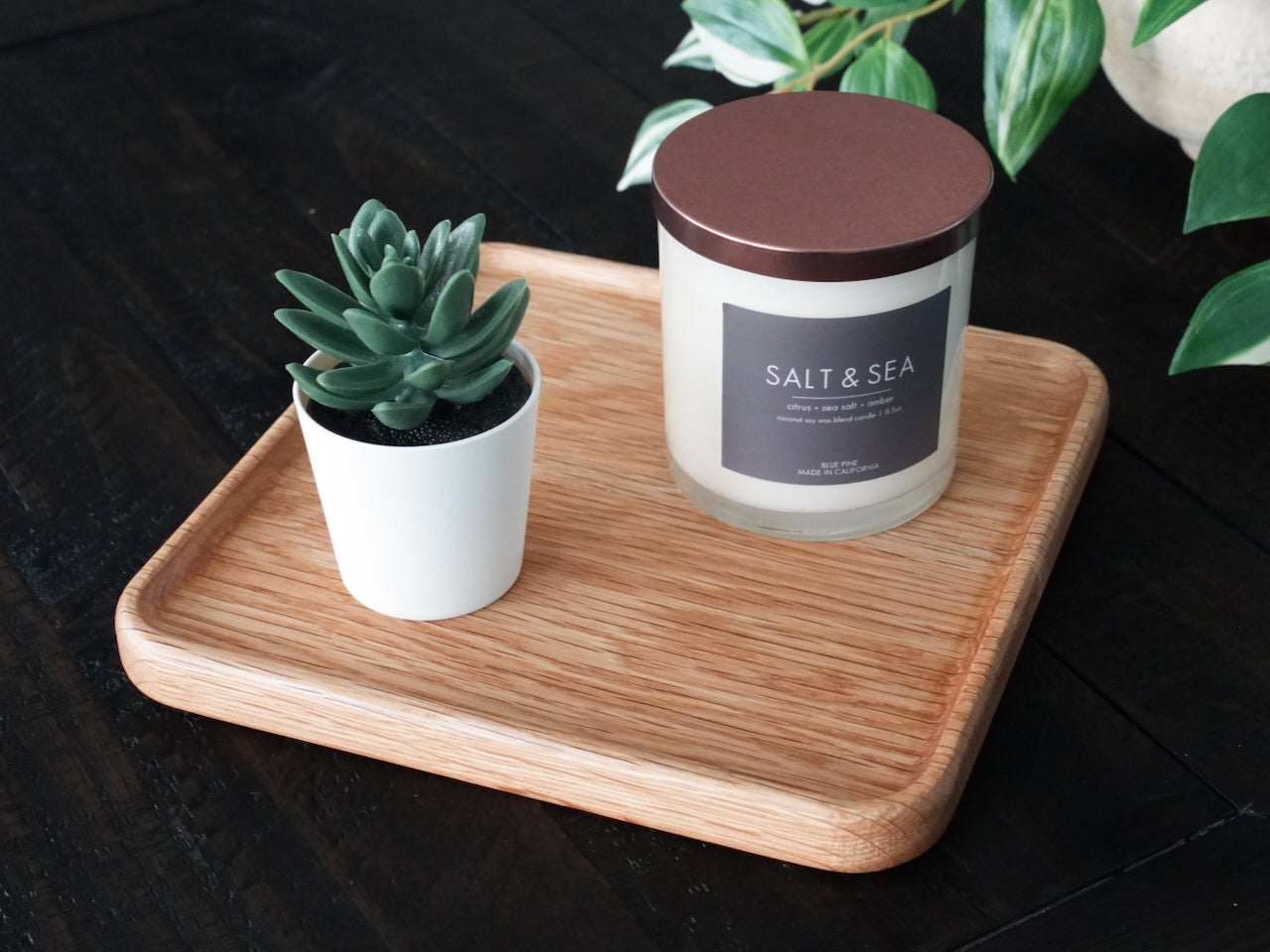 White Oak Square Tray - 8.5"