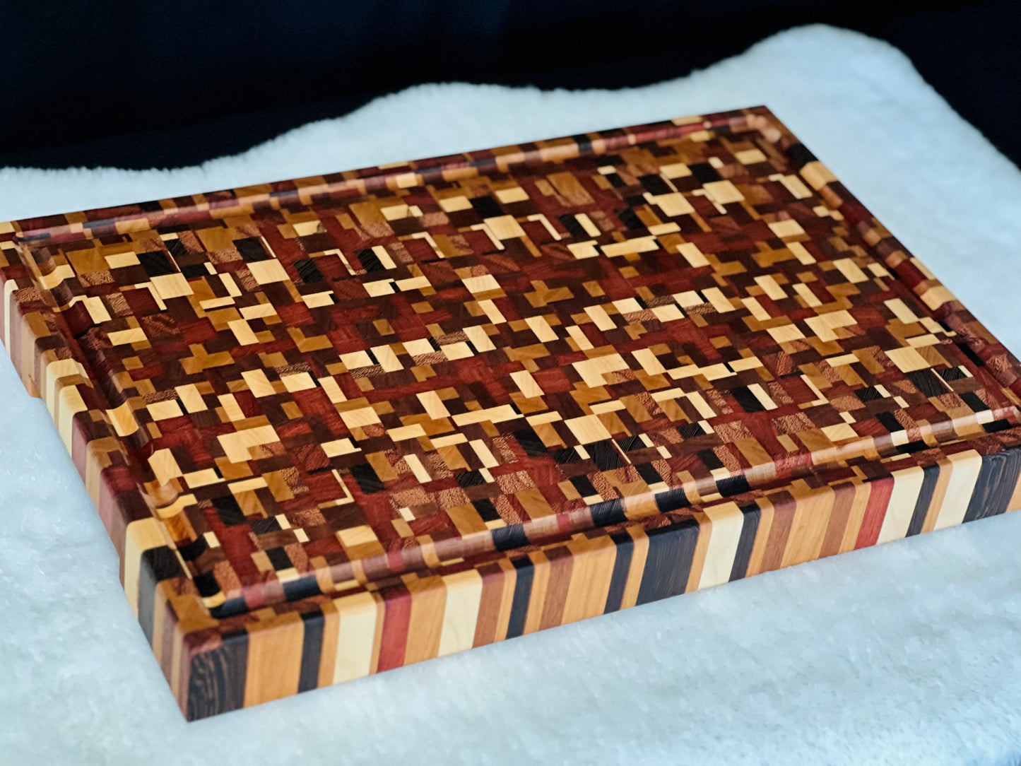 End Grain Cutting Board - Chaos