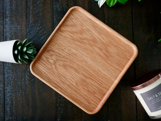 White Oak Square Tray - 8.5"