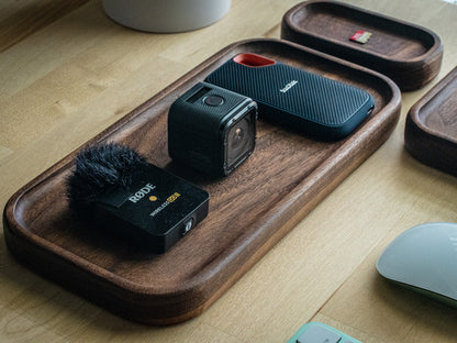 Solid Wood Catchall Tray - Desk Organizer, Valet Tray