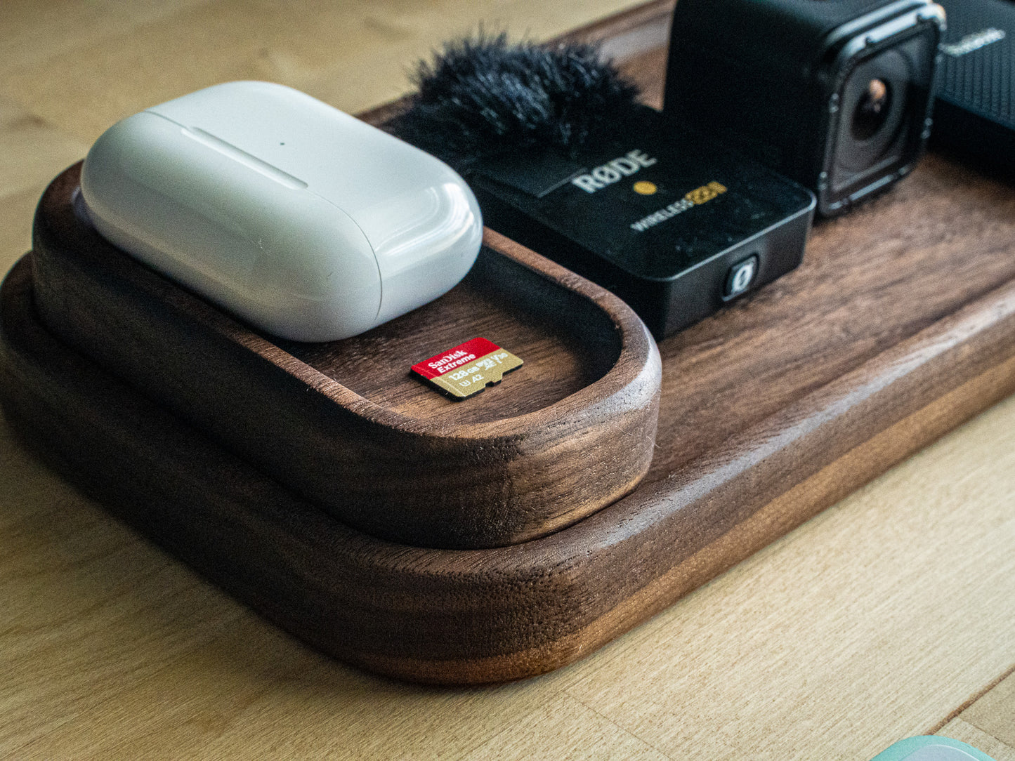 Solid Wood Catchall Tray - Desk Organizer, Valet Tray