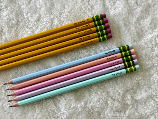 Engraved #2 Pencils