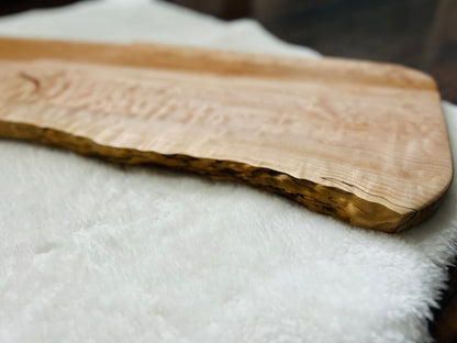 Charcuterie Board - Quilted Maple Live Edge